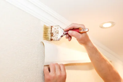 Pose de papier peint à Montdoumerc — revêtements muraux et toiles de verre